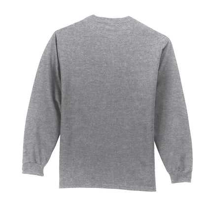 Port & Company - Long Sleeve Essential Pocket Tee.  PC61LSP