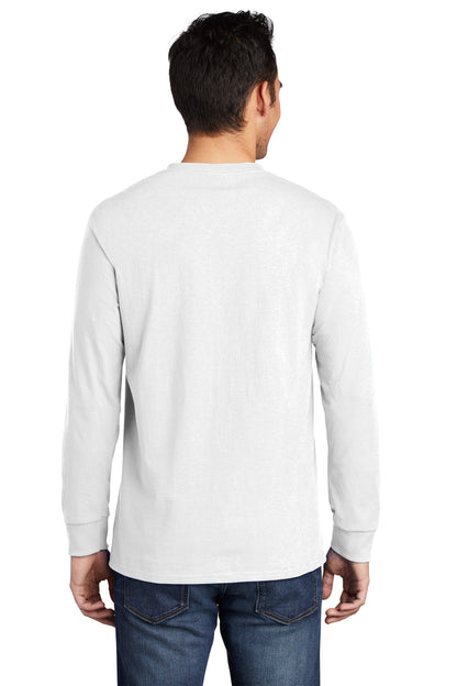 Port & Company - Long Sleeve Essential Pocket Tee.  PC61LSP